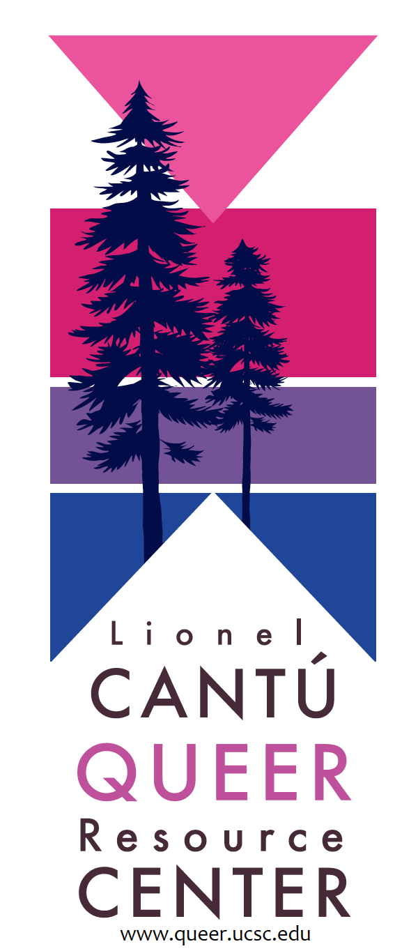 Cantú logo with Bisexual Pride Flag colors